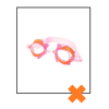 Duikbril schildpad roze